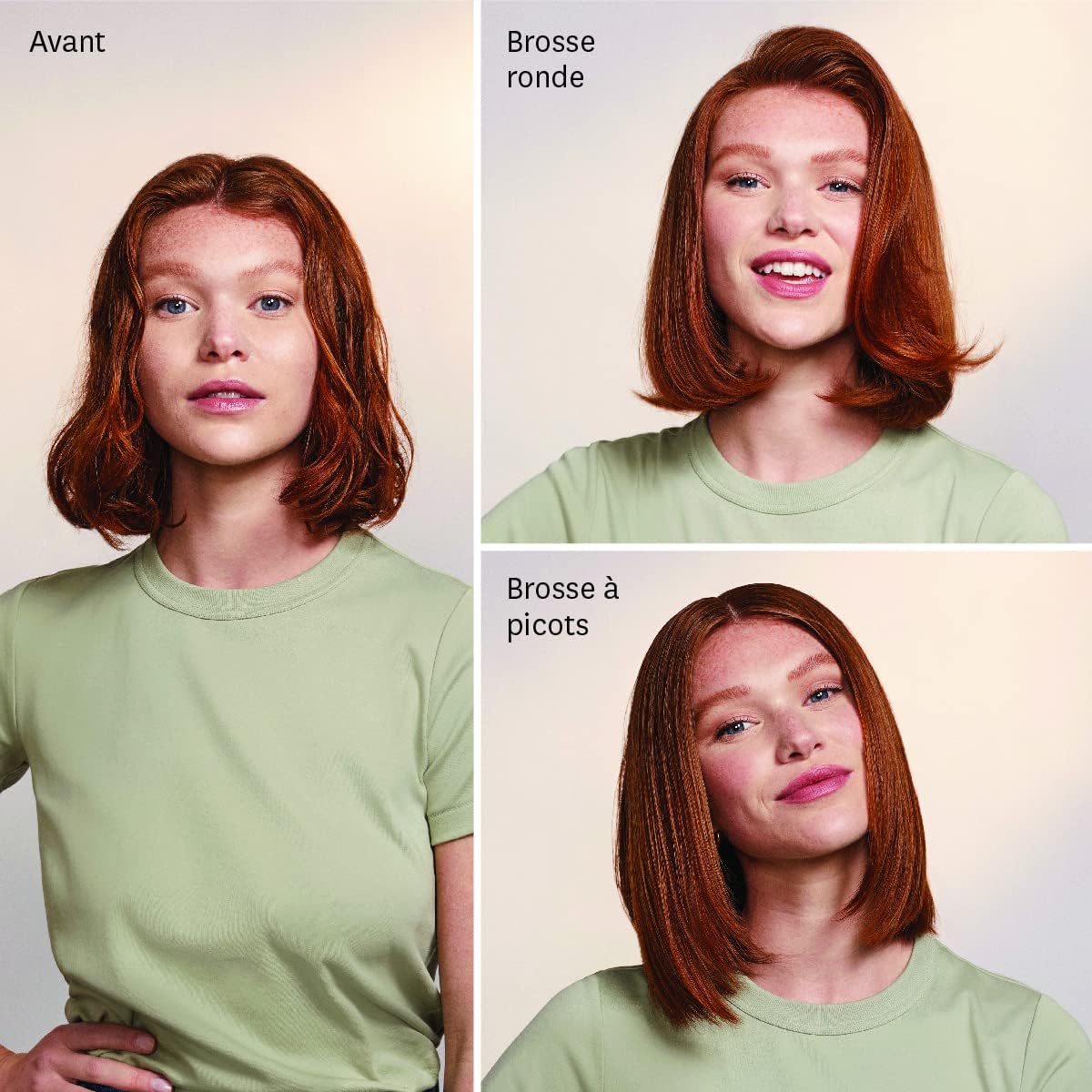 T3 - AireBrush Duo - brosse soufflante, 15 réglages chaleur/vitesse, touche air froid, optimisation volume