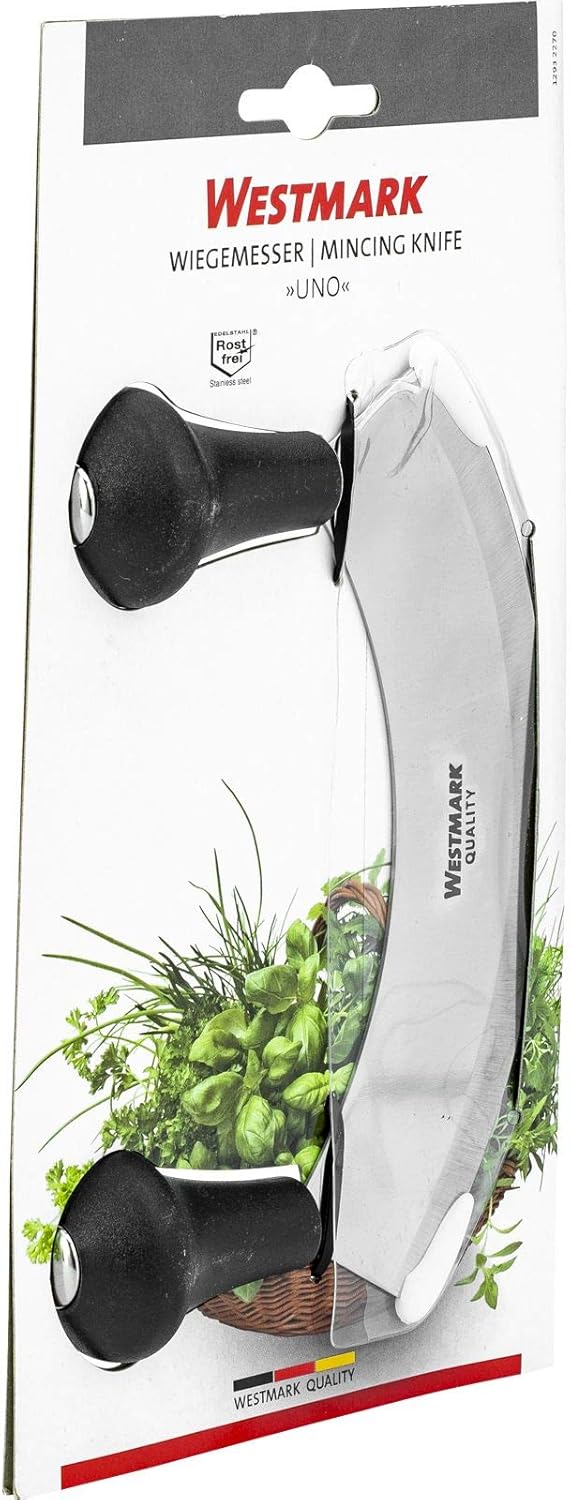 Westmark - couteau hachoir/coupe-pizza, 17 cm, inox/plastique, 12932270