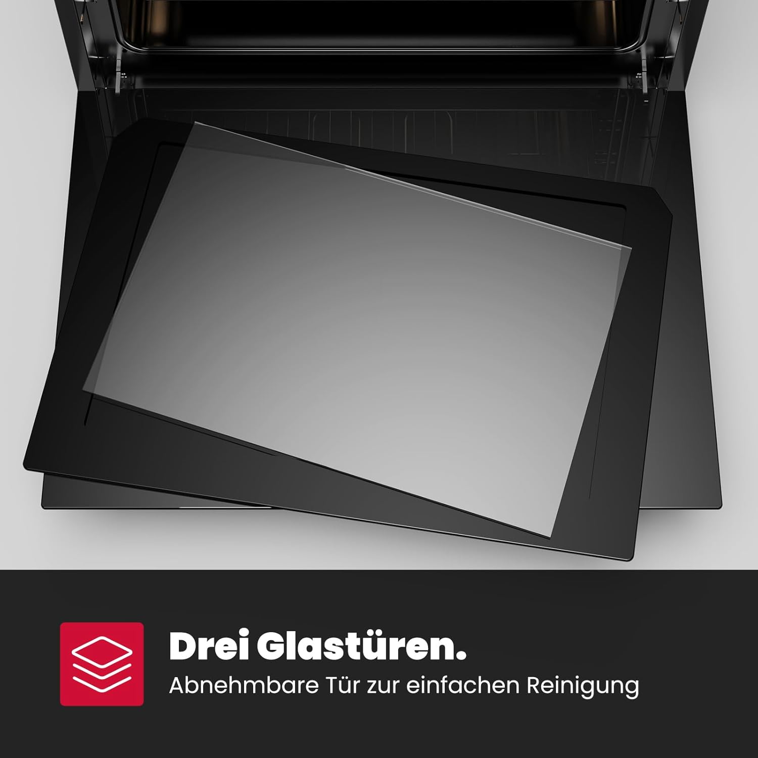 GASLAND - Four encastrable série ES - 70L, 9 fonctions, inox, sécurité enfant, ES609321DSH