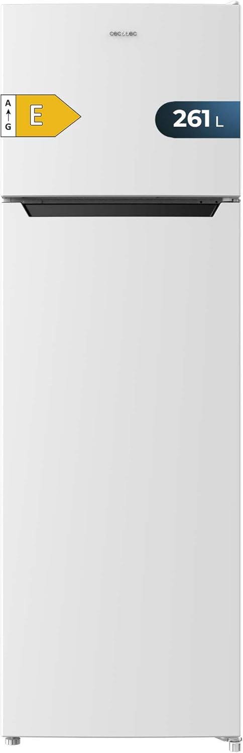 Cecotec - Bolero CoolMarket 2D 261 - 54x59,2x142,8 cm - 261 L, porte réversible, classe E