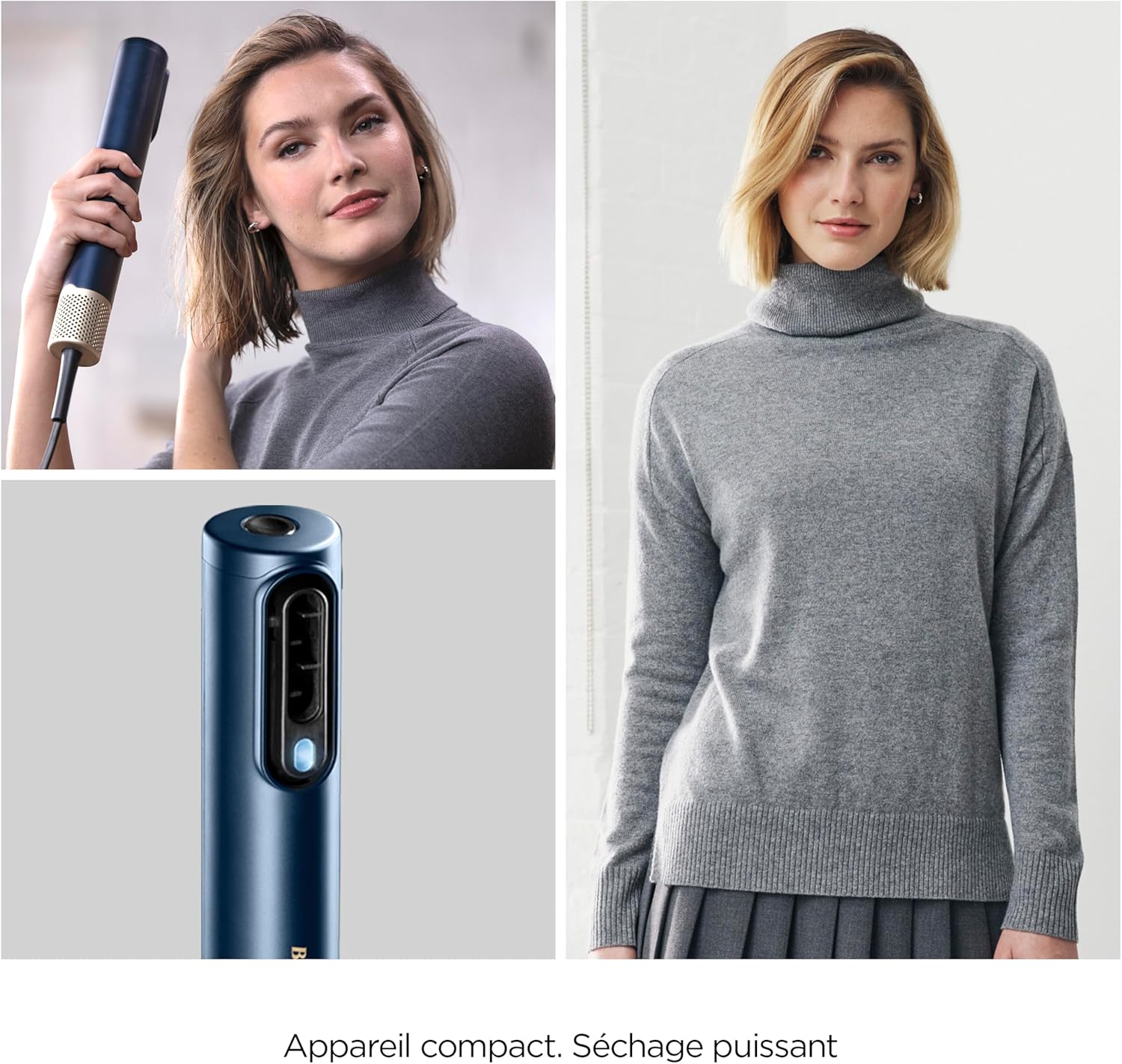 BaByliss - Air Wand, sèche-lisseur 3 en 1, anti-frisottis, AS6553E