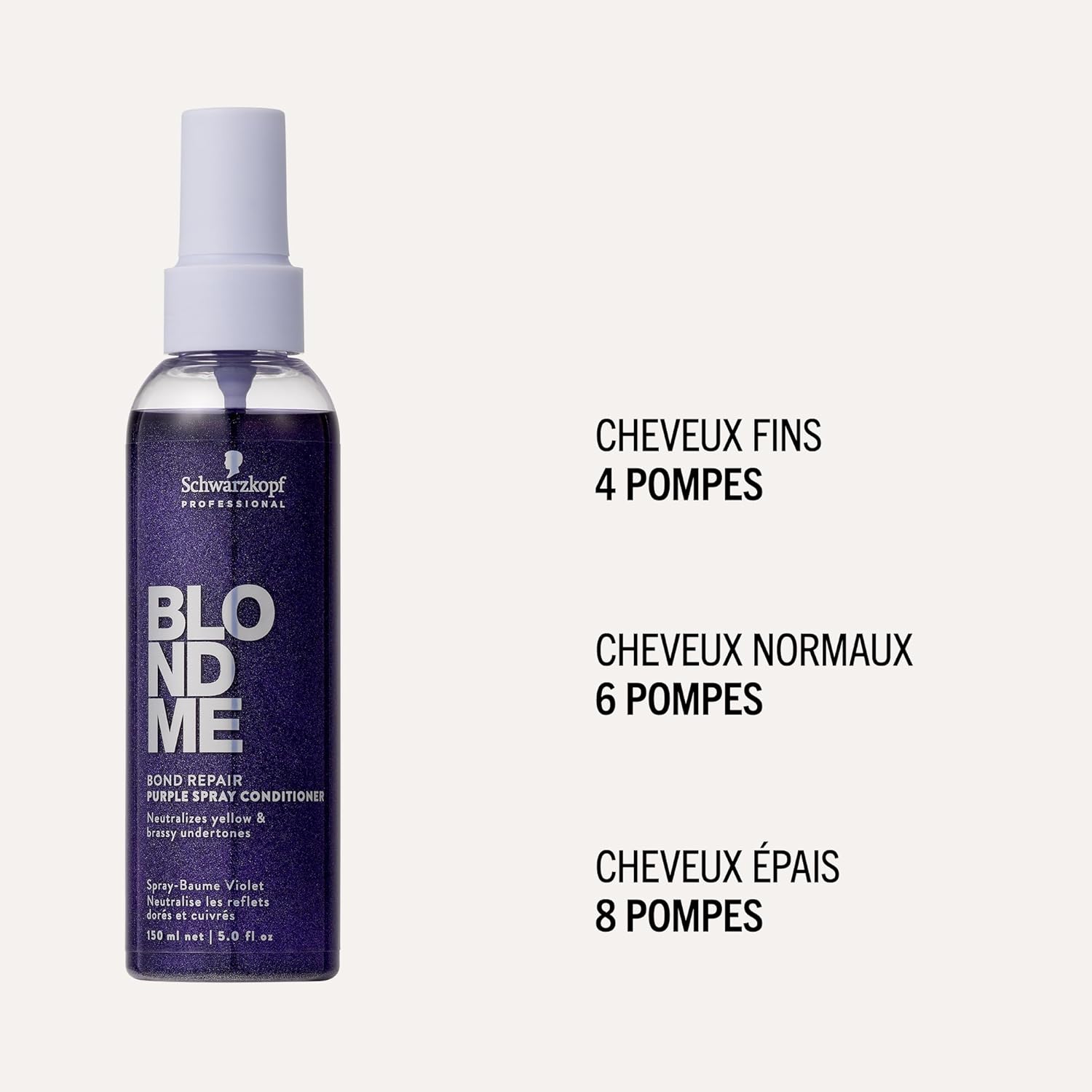 Schwarzkopf - BLONDME Bond Repair - 150ml - spray soin, anti-jaune, démêlant