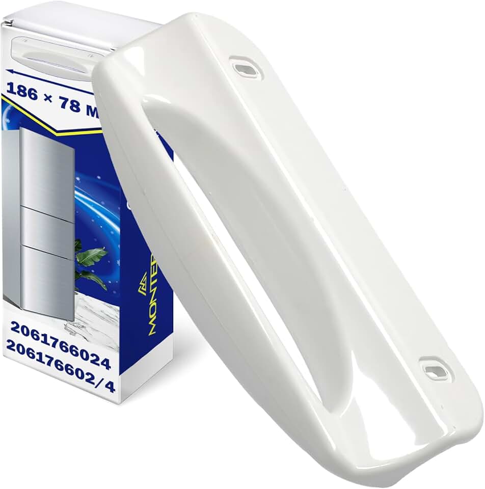 Zanussi/Electrolux - poignée frigo/congélateur 187x80mm - montage 133mm - garantie 10 ans - 2061766008