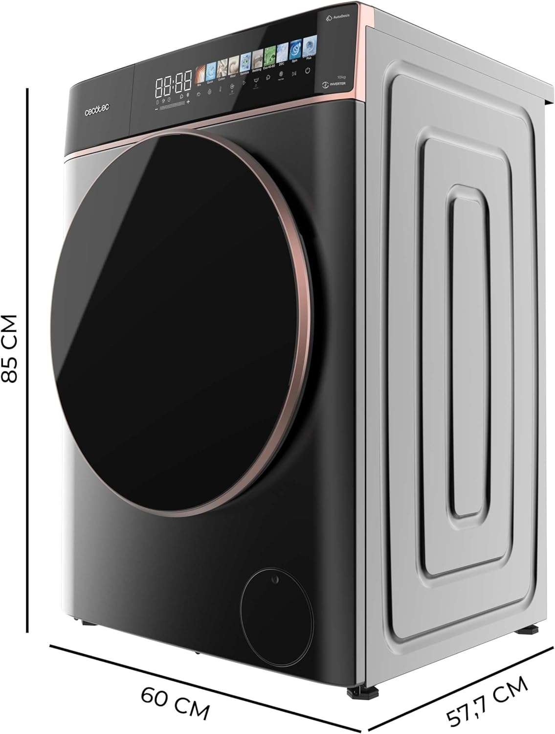 Cecotec - Bolero DressCode série - 10 kg, 1400 tr/min, écran 10,3