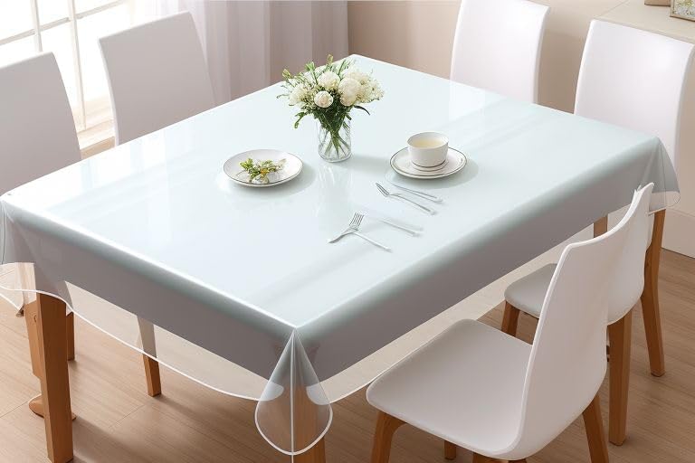 VITA PERFETTA - nappe transparente PVC fine - 140x200 cm - rectangle