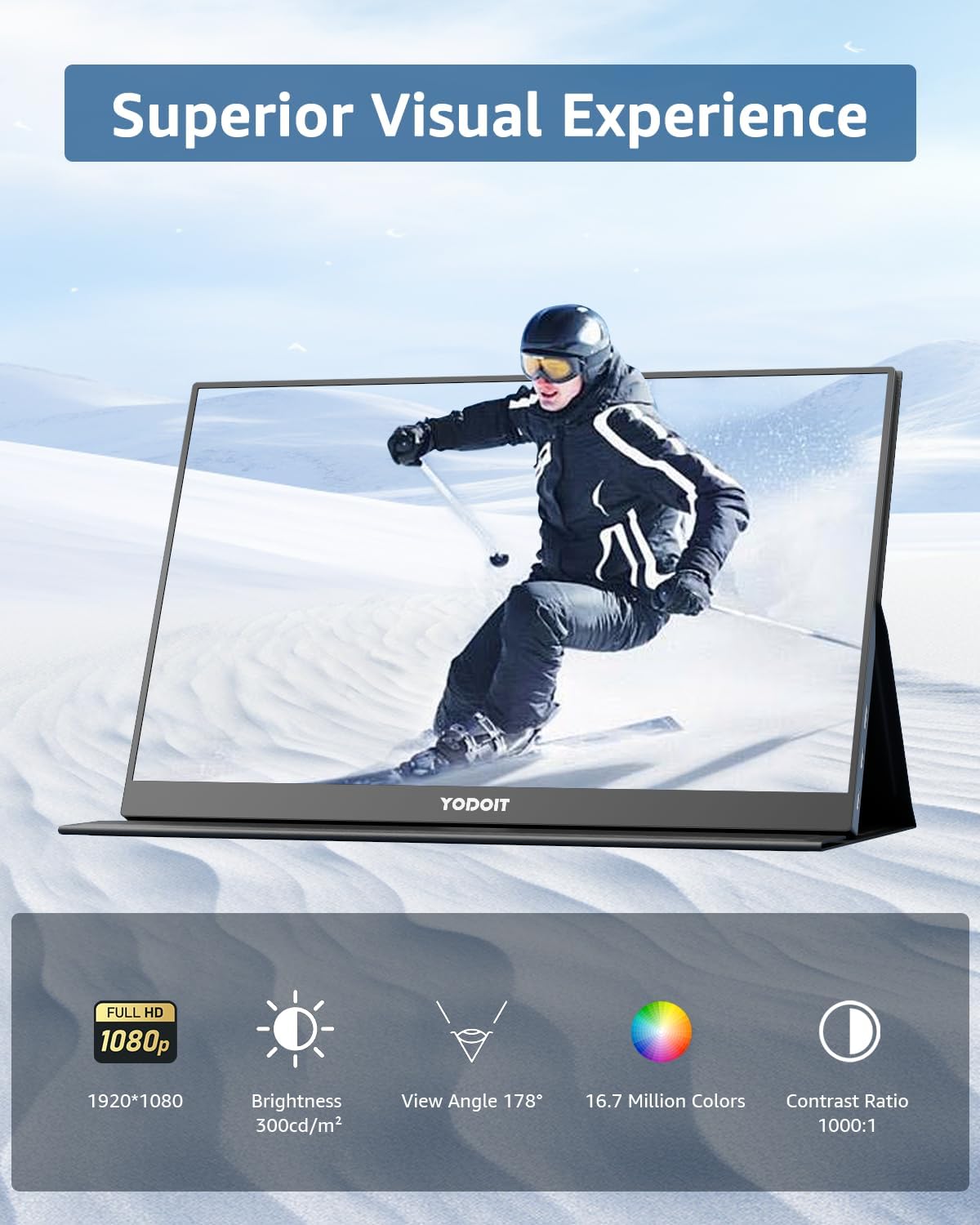 Yodoit - écran portable tactile 15,6