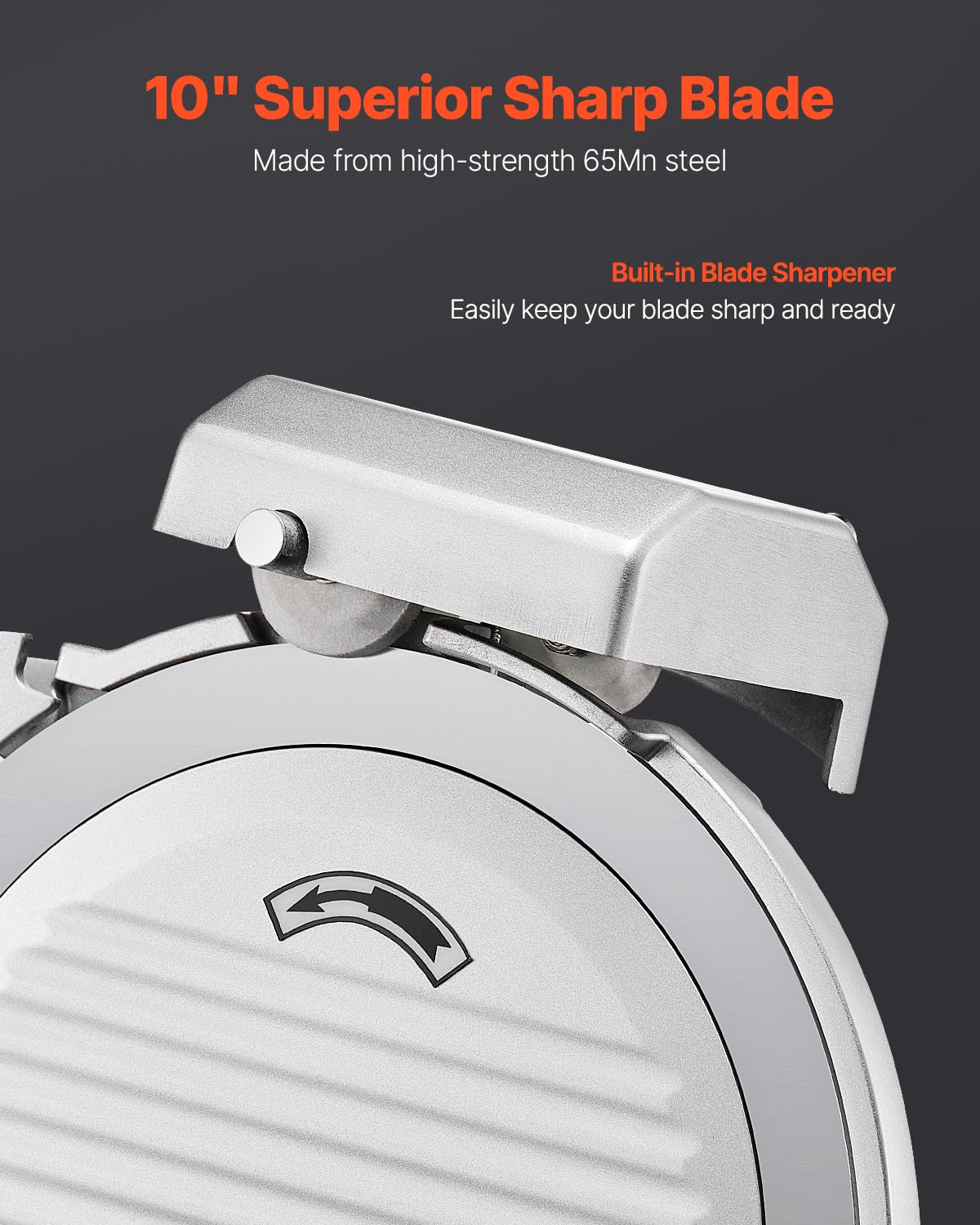 VEVOR - trancheuse à viande 180W - lame 65Mn 0-10mm, électrique