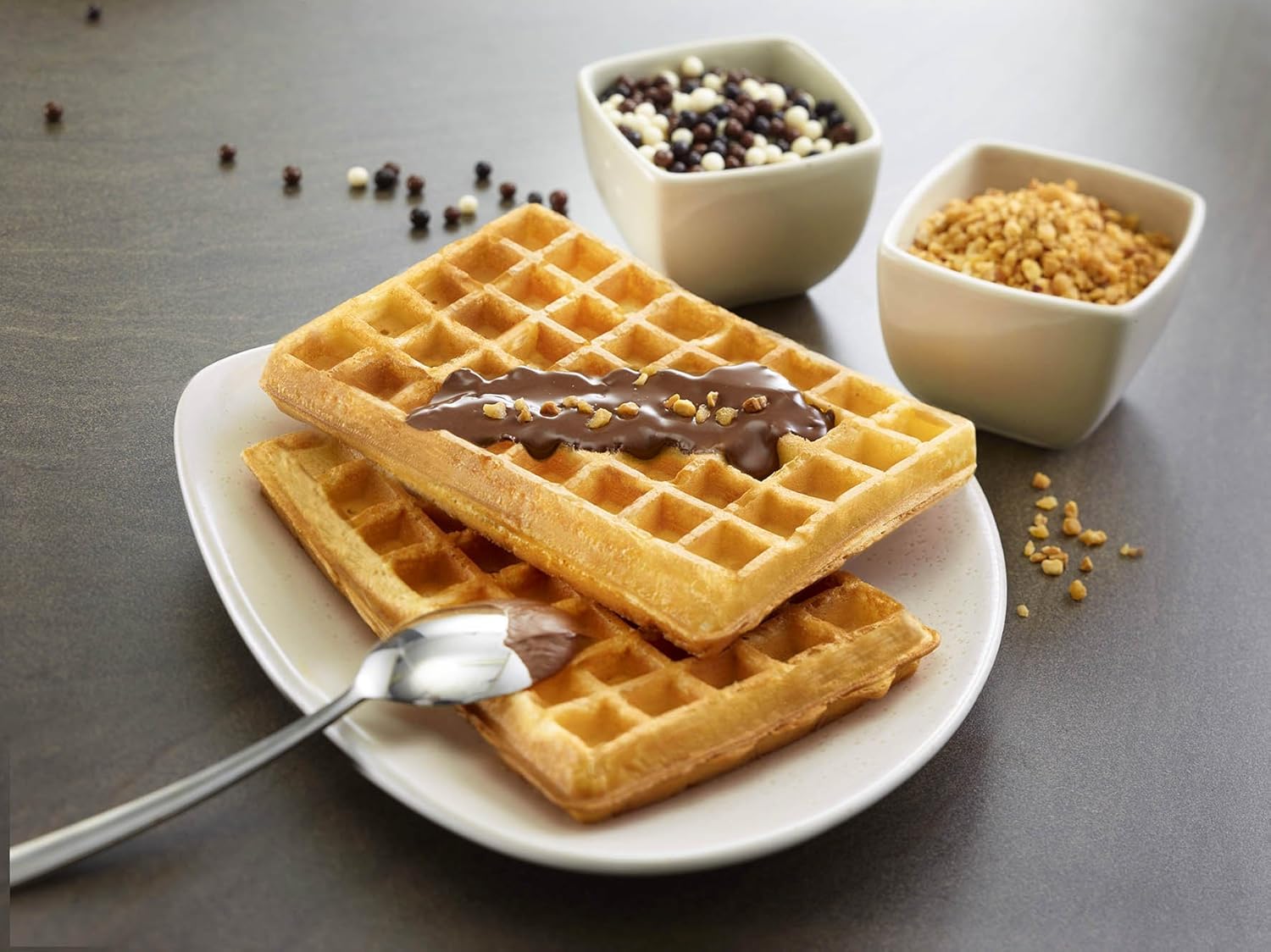 LAGRANGE - Gaufrier Premium - 1200W, plaques amovibles, réversible, nettoyage facile - 019122