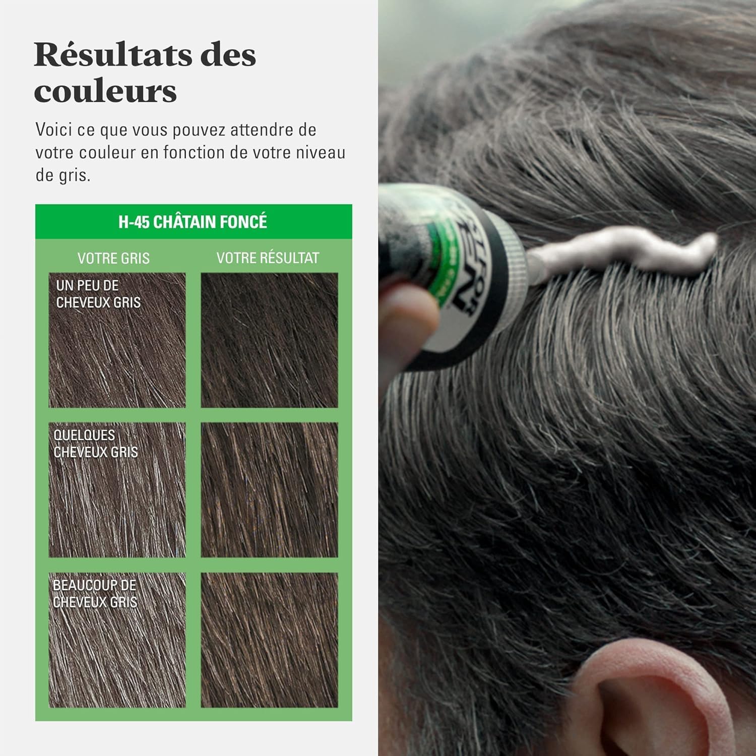 Just For Men - coloration cheveux homme, kératine, vitamine E, sans ammoniaque, Noir H55