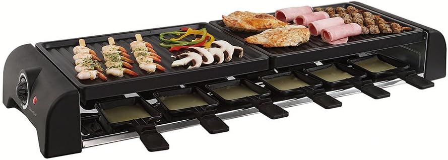 Appareil à raclette 12 pers, 1800W, grande capacité, DOC185