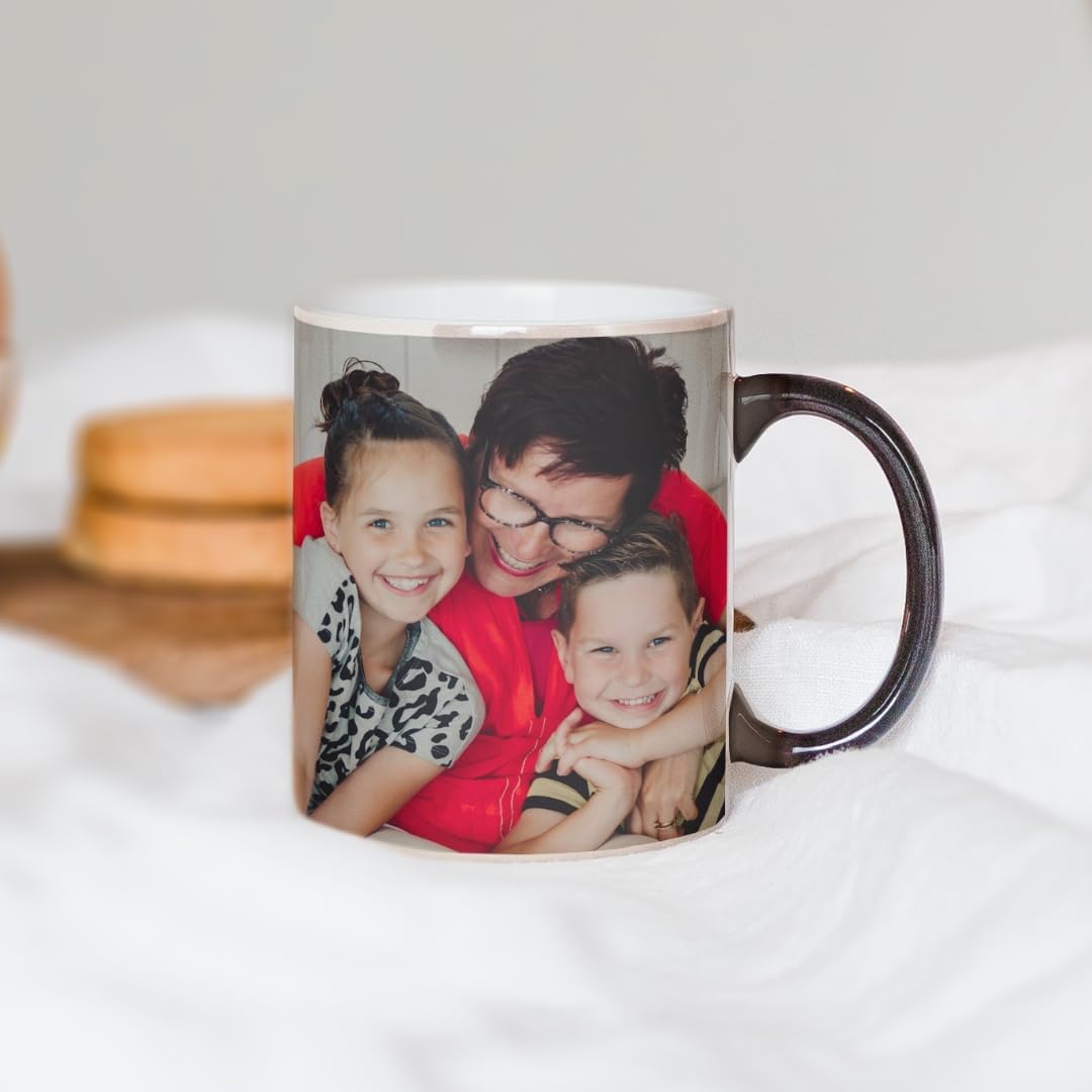 Mug magique personnalisé avec photo – 330ml, cadeau unique, céramique