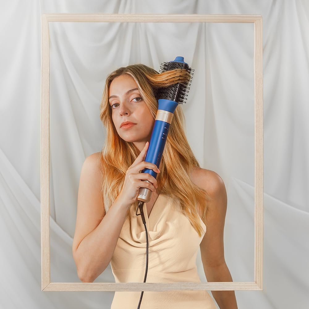 Cecotec - Brosse soufflante AirGlam 14in1, 1400W, 3 températures, 14 têtes