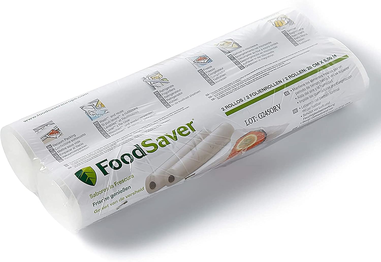 FoodSaver - rouleaux sous vide réutilisables - 28x550 cm - sans BPA - FSR2802
