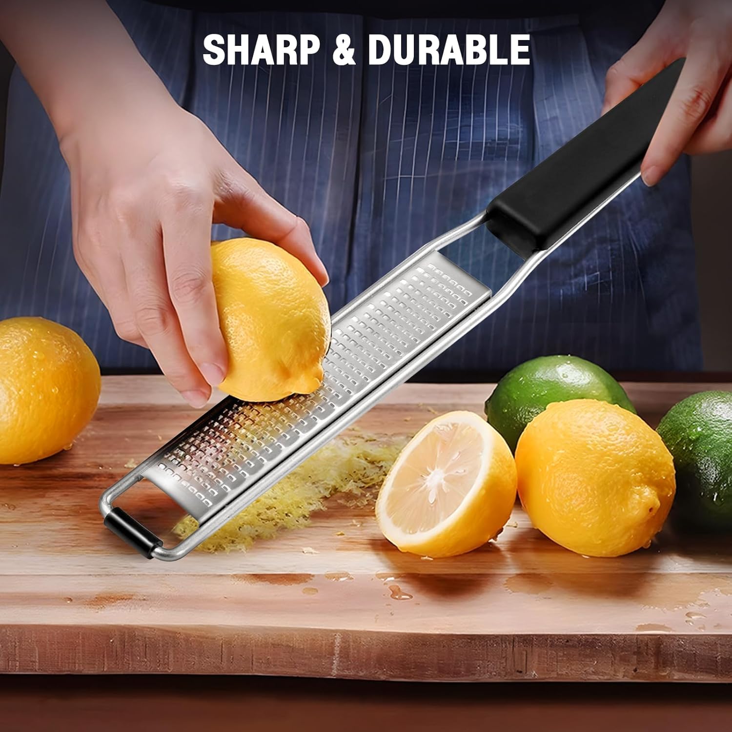 Râpe alimentaire - inox avec couvercle et brosse - multifonctions