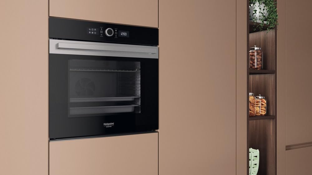 Hotpoint - four pyrolyse 73L, chaleur pulsée, inox - 59,7x59,5x56,4cm - HAOI5S8PM0XA