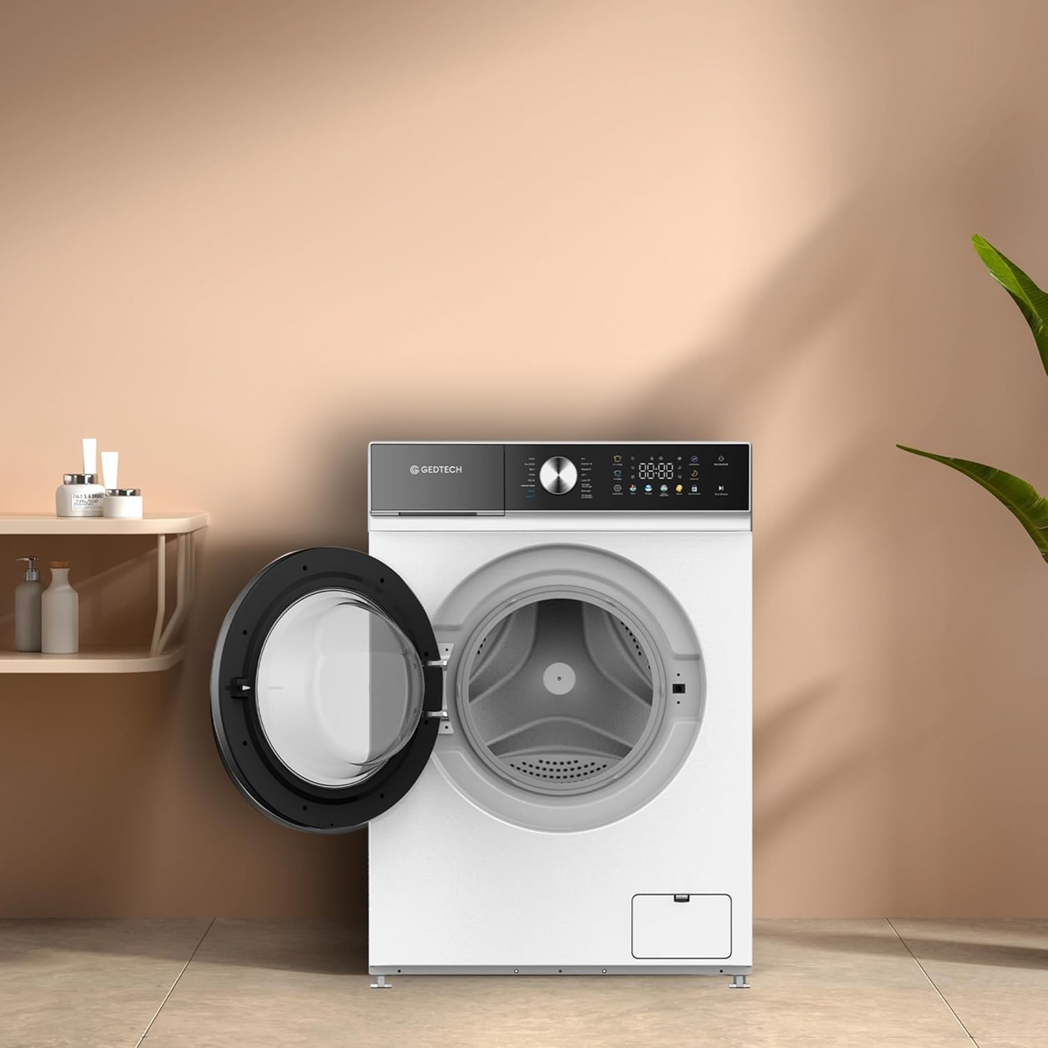 GEDTECH - lave-linge frontal 8kg, 1200tr/mn, LED, eco, GLLPS81400WH