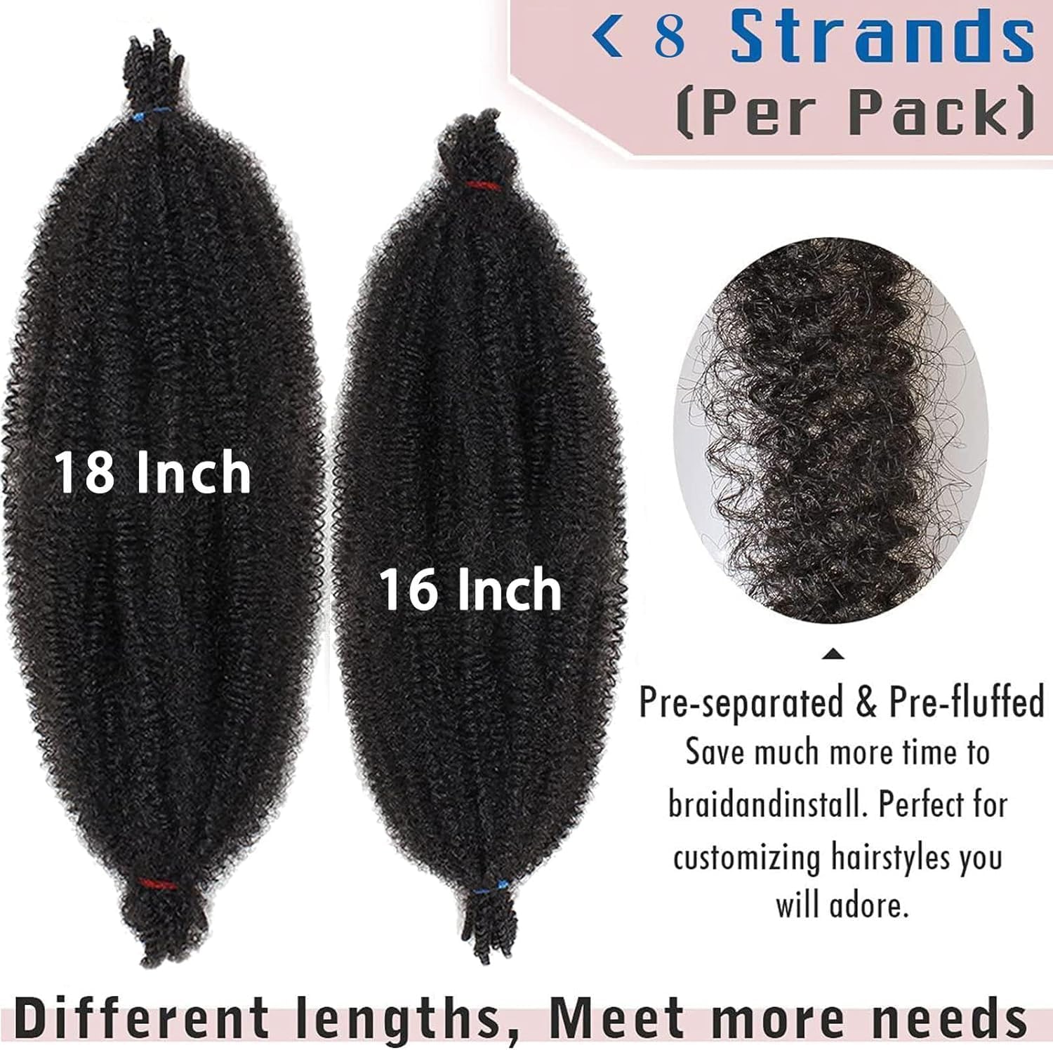 Xtrend - Marley Twist - 45,7 cm - 3 paquets mèches crochet synthétiques