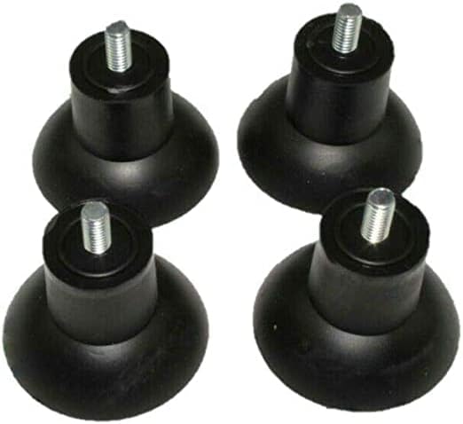 Pieds pour trancheuse - Ø8mm h35mm - lot de 4, caoutchouc robustes