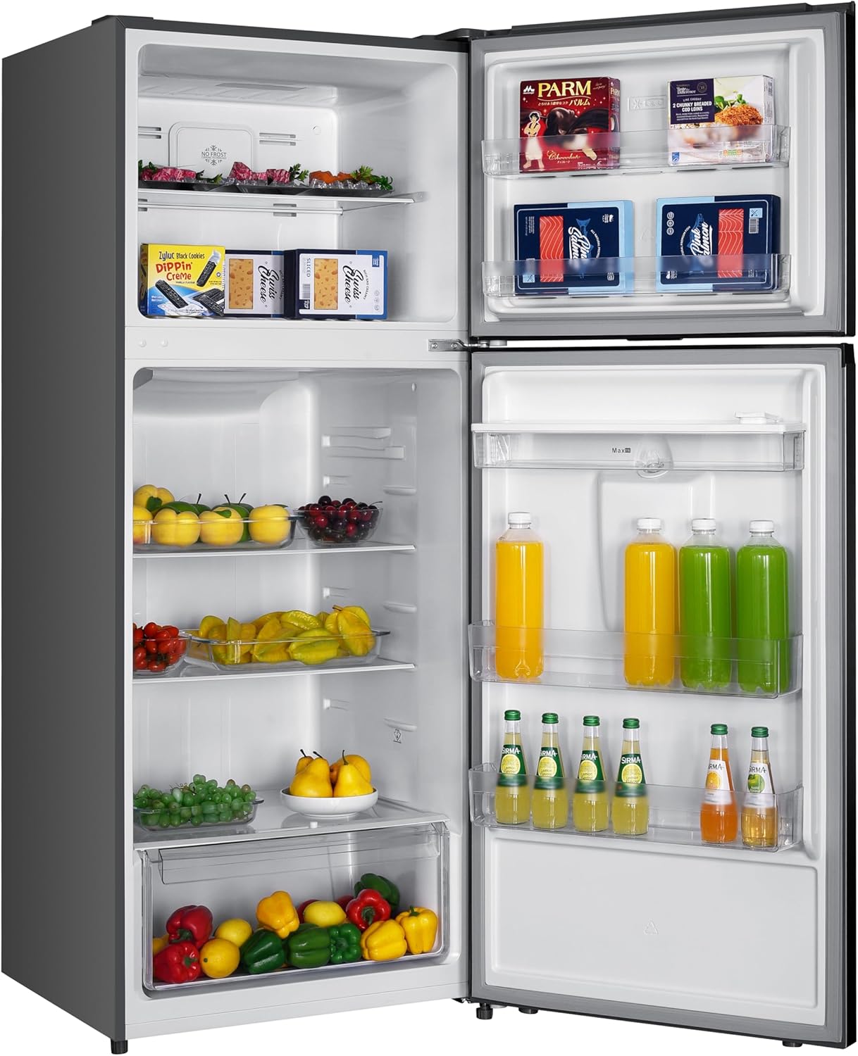 GEDTECH - Réfrigérateur combiné inox, 415L, No Frost, eau - GDP415NFIX