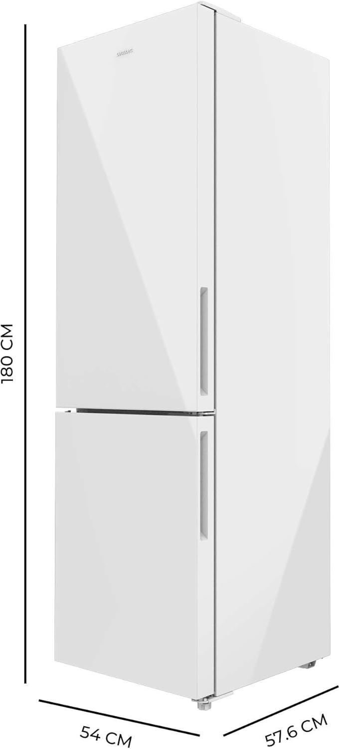 Cecotec - Bolero CoolMarket Combi 250 - 250L - No Frost, Multi Airflow, tiroir humidité, casier bouteilles, E