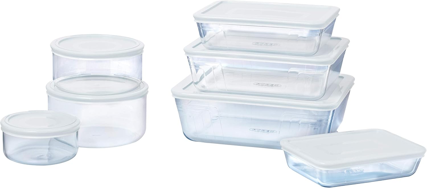 Pyrex - Cook & Freeze - plat rectangulaire 22x17 cm - avec couvercle, lot de 4