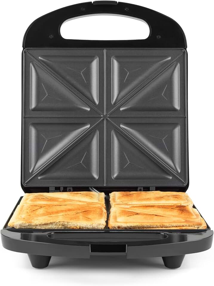 Progress - appareil à croques 4 tranches - 1200W, antiadhésif, poignée froide