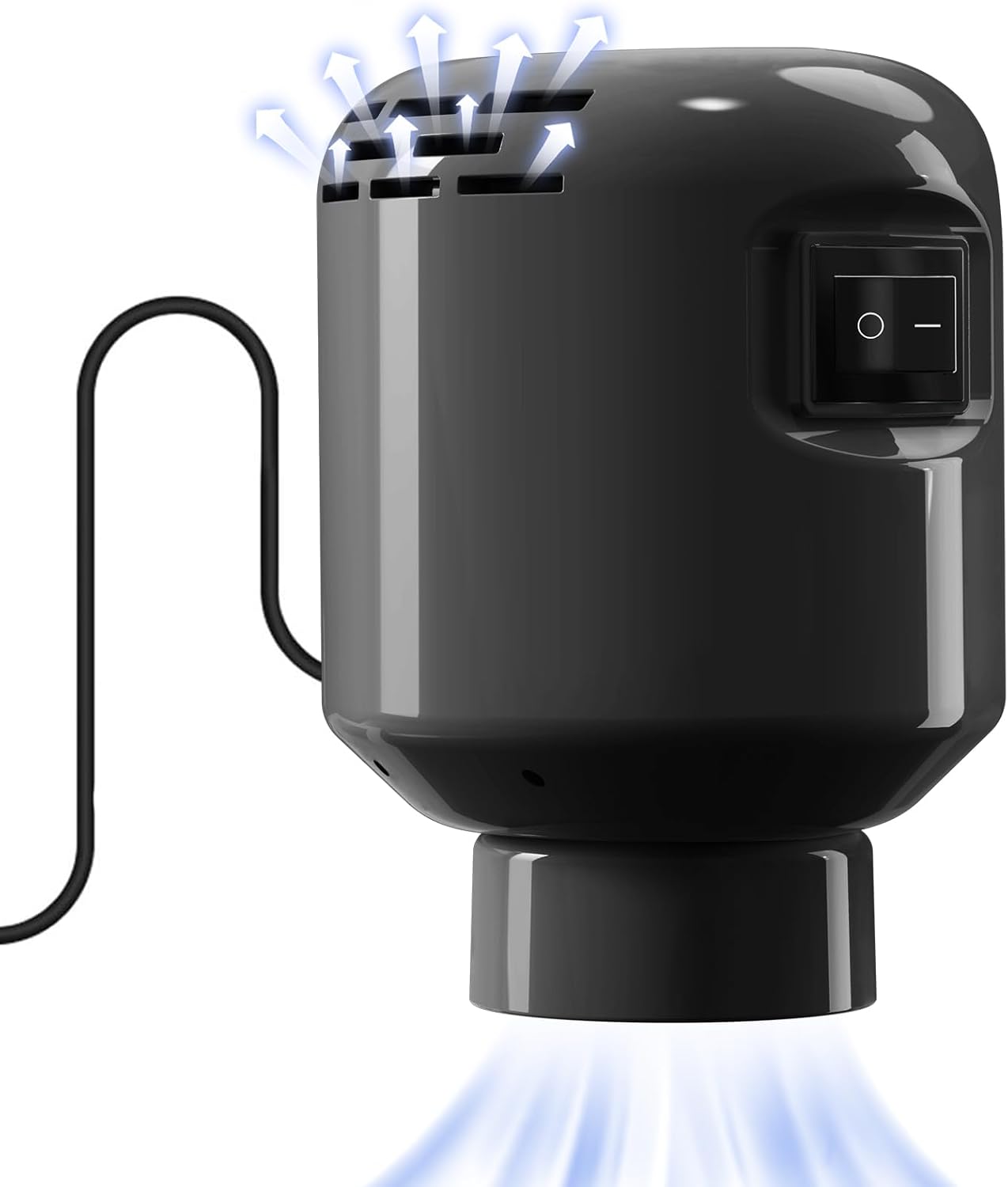 Pompe à air électrique portable 55W 220V, compacte, vêtements BALCK