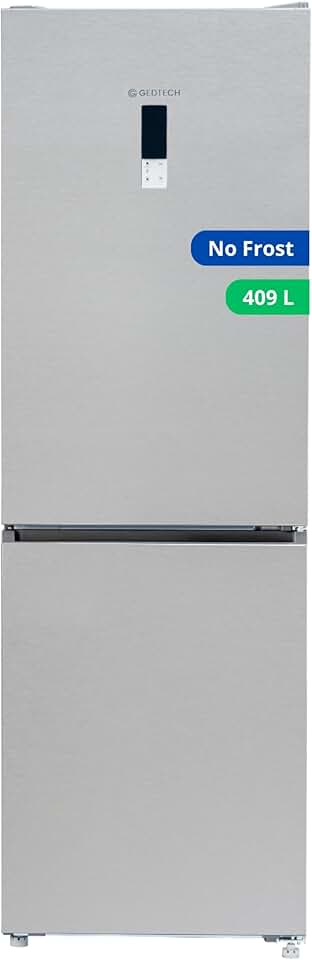 GEDTECH - Réfrigérateur combiné bas inox 409L, No Frost - GCB409NFIX