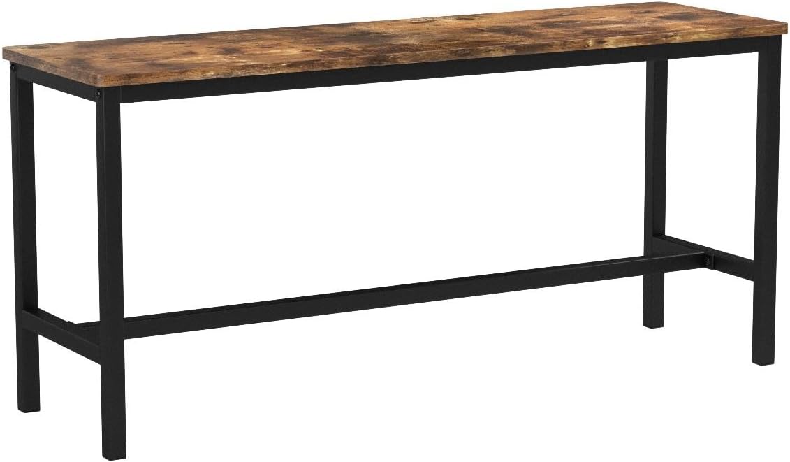 VASAGLE - bancs salle à manger - 108x32,5x50cm - métal, industriel, lot de 2, KTB33X