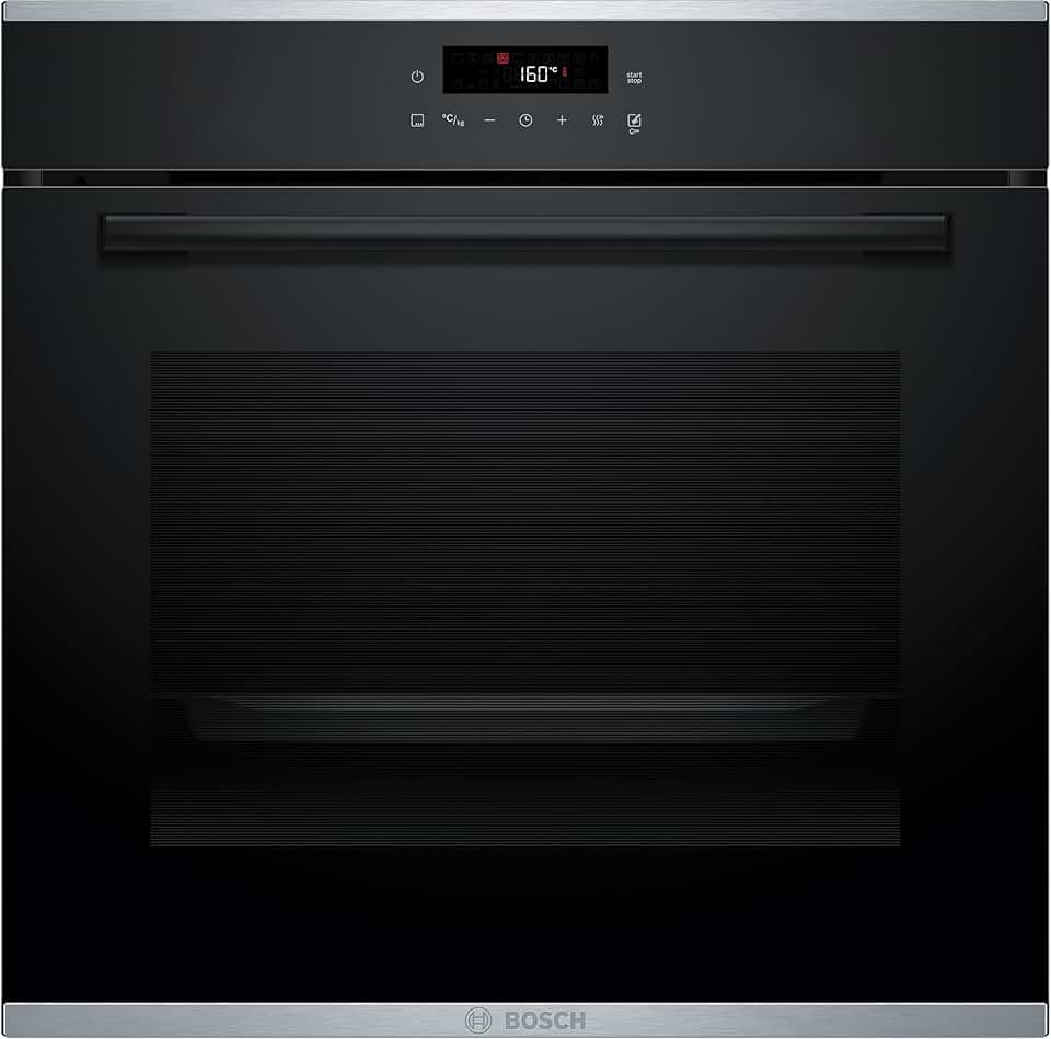 Bosch - HBA272BB3 Série 4 - 60x60 cm - pyrolyse, 10 programmes automatiques, nettoyage hydrolytique, LED, HBA272BB3