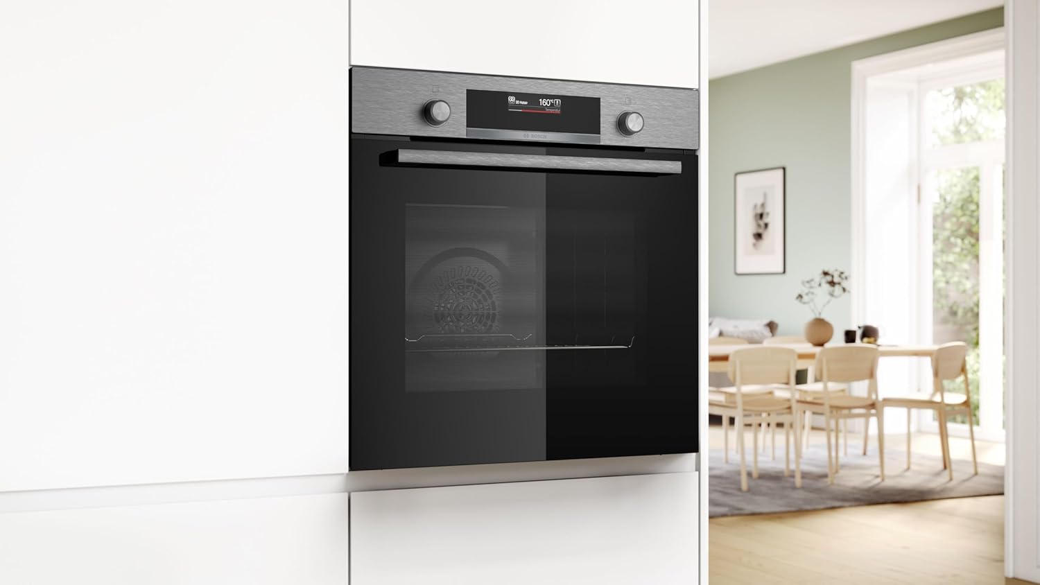 Bosch - Four encastrable Série 6 inox, multifonction, 60 cm - HBG579BS3F