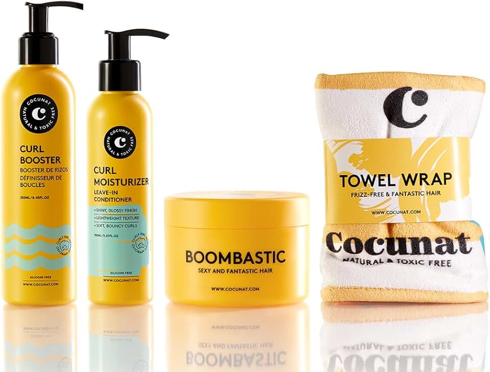 COCUNAT - Coffret Curly Nutrition - 250/150/200ml - nutrition, masque, turban anti-frisottis