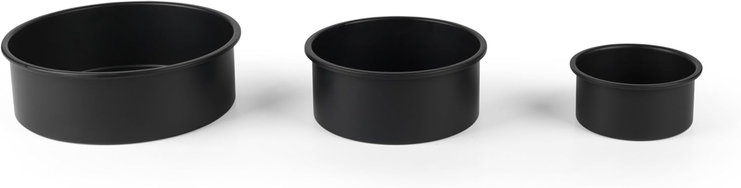 Salter - moules à gâteaux ronds, 3 tailles, acier carbone, antiadhésifs, BW12551EU7