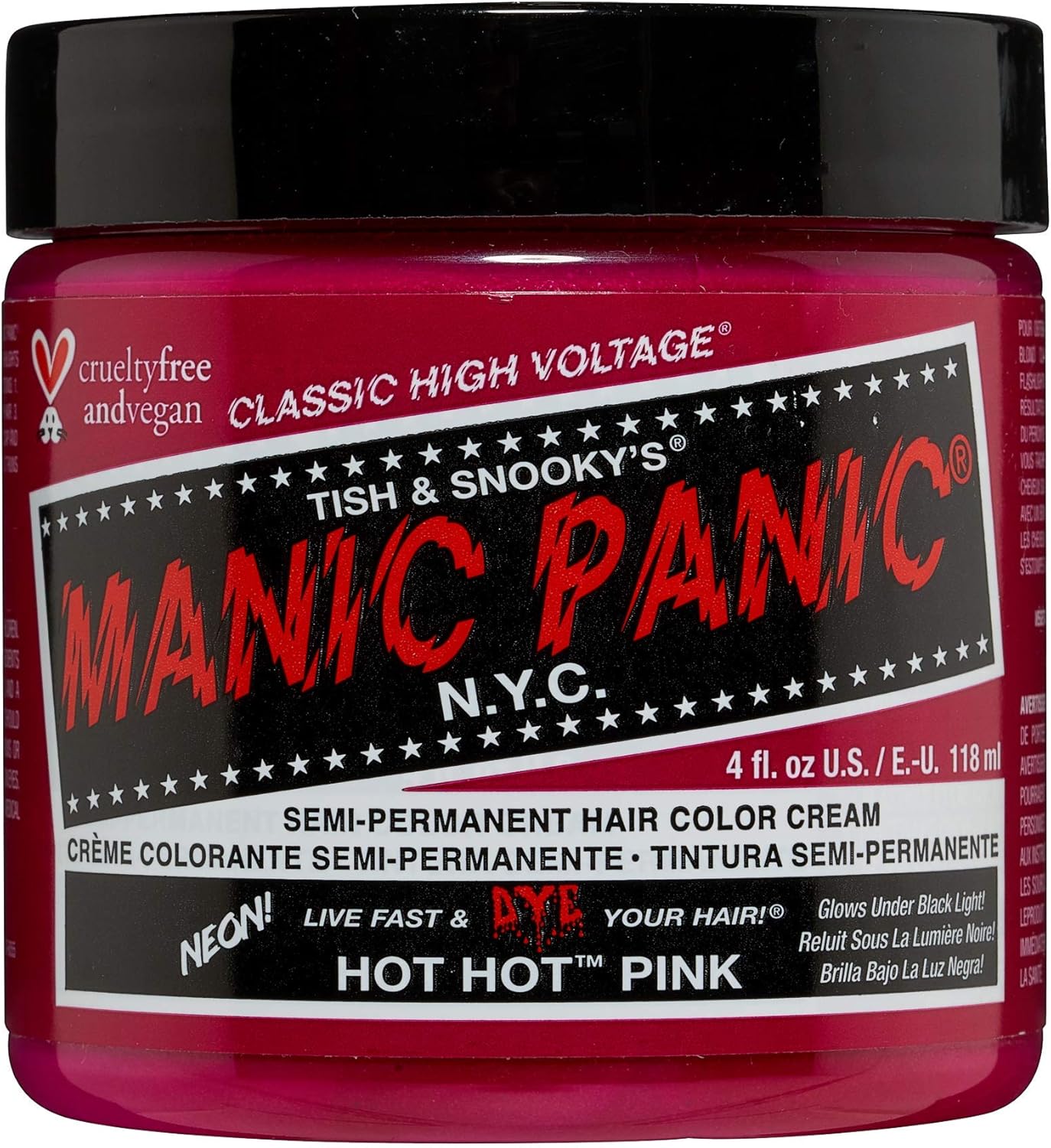 Manic Panic - Hot Hot Pink Classic Creme - 118ml - semi-permanent, vegan, cruelty free